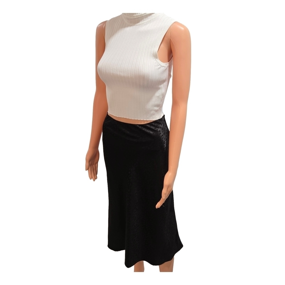 Forever 21 Black Midi Pencil Skirt Casual - Picture 3 of 11